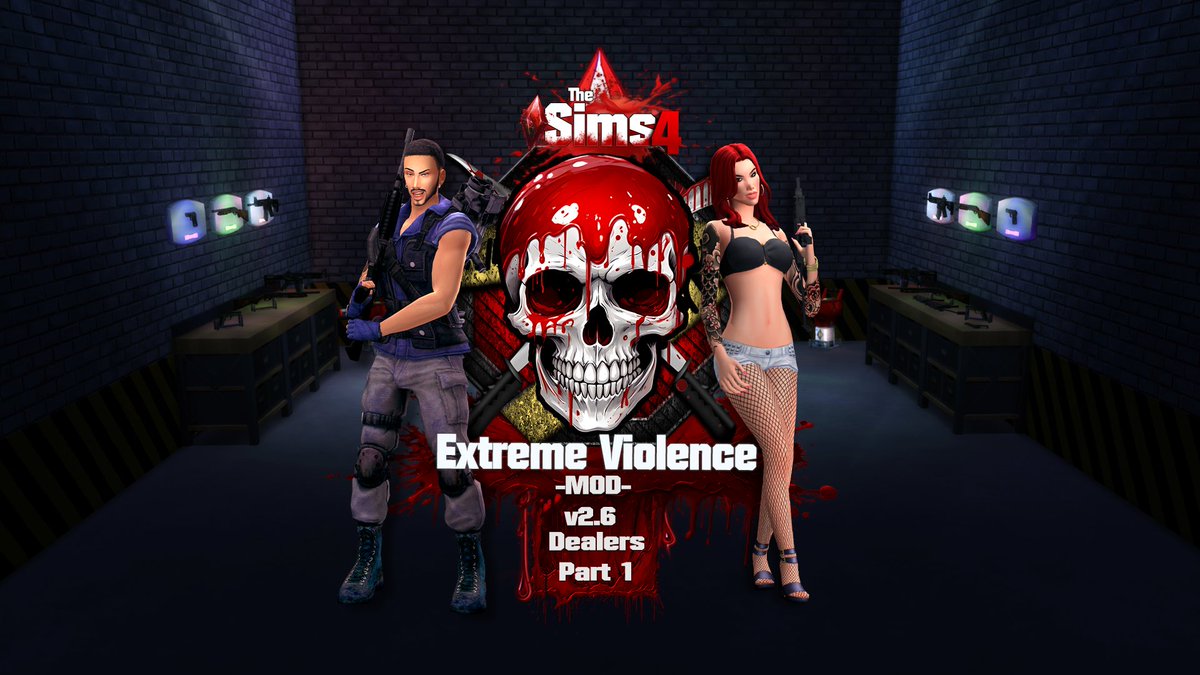 SacrificialMods's tweet photo. Extreme Violence -Mod- v2.6 Dealers Part 1: Firearms 🔫is now available! 
New dealers have rolled into town, selling you all you need for your firearm requirements, stolen goods & weapon display items.

Read full release notes from here:
https://t.co/hqnmX3PRFk
Download from my website:
https://t.co/Nys59D2rxQ
Or my patreon (Free):
https://t.co/C35EH3ziLY

Thank you for your support! I hope that you will enjoy the release ❤️