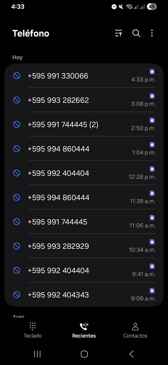 Lo insoportable que son, Dios mío!!!! 
Ya registré mis números en la página de #NoMolestar, ya hice mis quejas correspondientes.. y siguen.. BASTA !! ES EL COLMOOOO
<a href="/ClaroParaguay/">Claro Paraguay</a> 
Esto es SOLO DE HOY