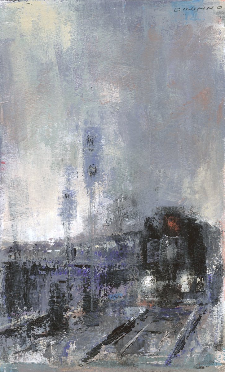 SteveDininno's tweet photo. "Coming Train - mixed media on paper - 10βx6β π¨
To see more: https://t.co/TVtC4BQ6Ag
#atlantaartist #mariettaga #landscape #trainart #dkgallery #rivergallery #bennettgalleries #nycart #nycartist #interiordesign #interiordesigner #love #urbanart #acrylicpainting https://t.co/Sqbhwq63i0