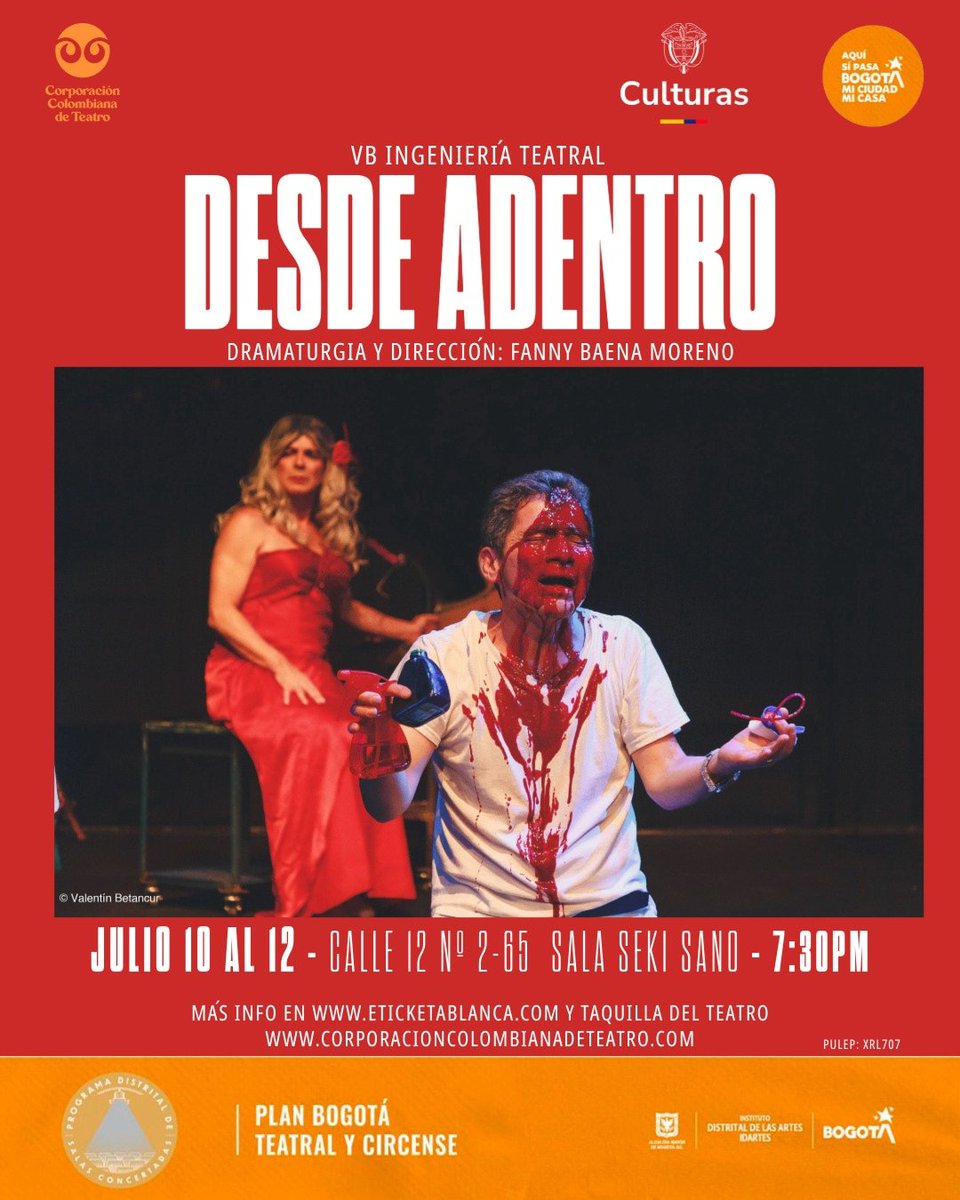 TEATRO ESTA SEMANA!!
#TeatroEnBogota