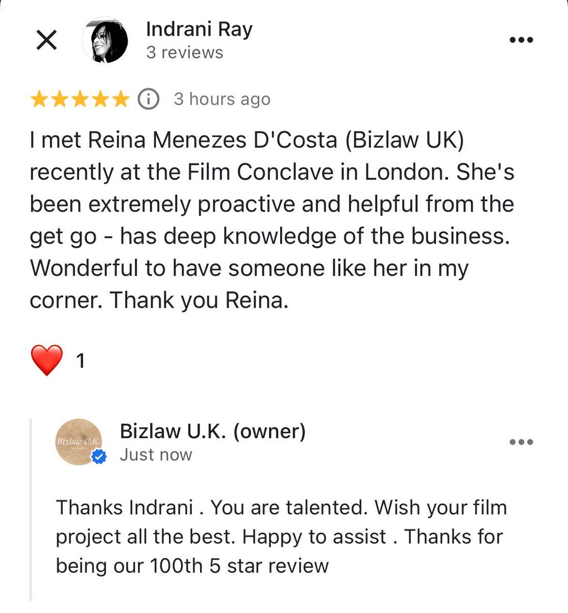 Celebrating our 100th 5 star review on Google. Thanks to friends and well wishers .