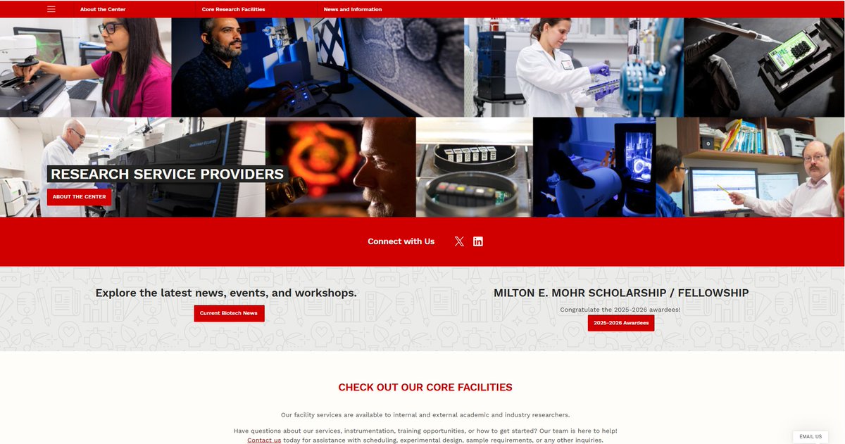 BiotechUNL's tweet image. Ever wondered what the Nebraska Center for Biotechnology is all about?
From cutting-edge research to hands-on workshops, we support scientists across campus and beyond.
Learn more on our website: biotech.unl.edu — or reach out anytime.
#BiotechMonday #CoreFacilities