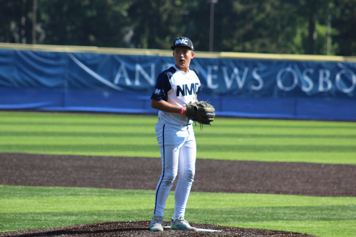 MollVanPutten's tweet photo. @CarterVP7 continues to feel it on the mound ⚾️ He pitched a gem of a complete game allowing only 1 run and picking up his 5th win  - taking his season record to 5 - 1. https://t.co/zXPmMvYQbG