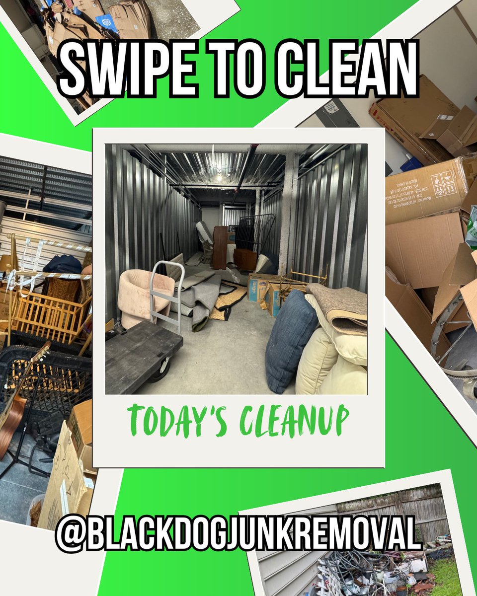 BDJunkremoval's tweet image. Swipe to Clean: Empty Storage Unit Edition
Where junk disappears like magic ✨

💪 Real cleanups. Real satisfying.
🐾 Black Dog Junk Removal
📍 Charleston, SC
☎️ 843-920-JUNK

#JunkRemoval #CleanOutCrew #DeclutterYourLife #SwipeToClean #BeforeAndAfter #JunkBeGone #ClutterFree