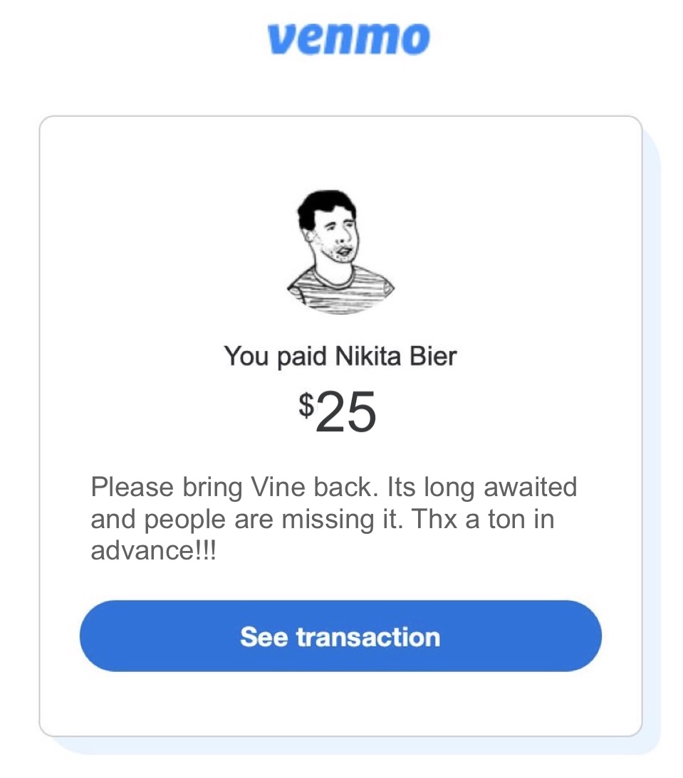 krushil_a's tweet image. I think i fixed it—Vine is coming back! Ty @nikitabier