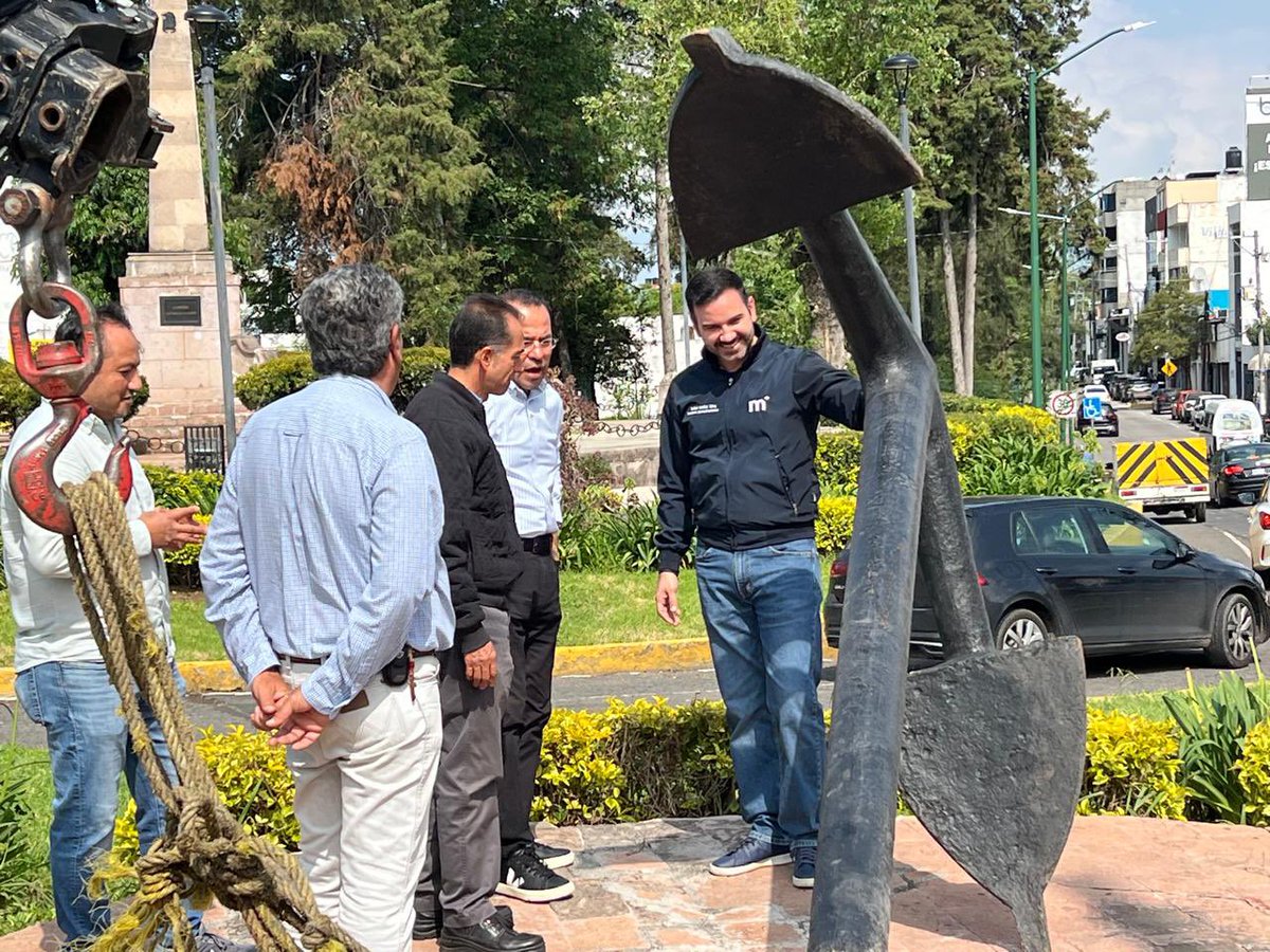 AlfonsoMtz_Mx's tweet image. ⚓️ El Ancla ya brilla de nuevo en el Boulevard García de León.

Tras ser reparada por los daños de un accidente automovilístico, este emblemático monumento a la Marina vuelve a lucir como símbolo de nuestra ciudad.

#MoreliaBrillaMás ✨