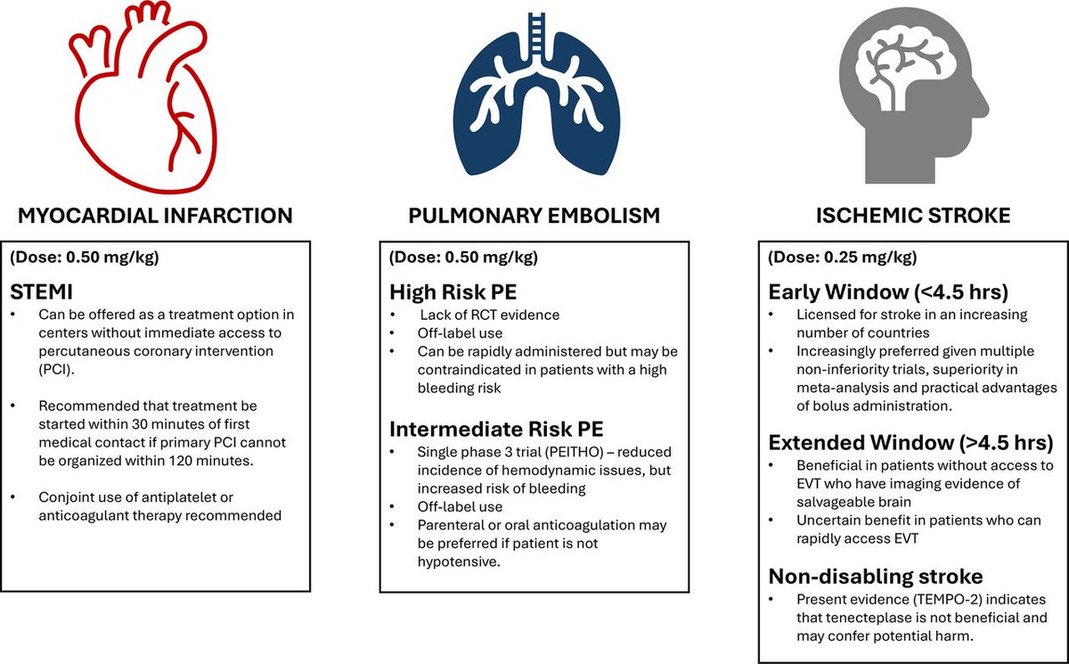 Tenecteplase: expanding horizons in thrombolytic therapy across various clinical indications
bit.ly/40ja0cE