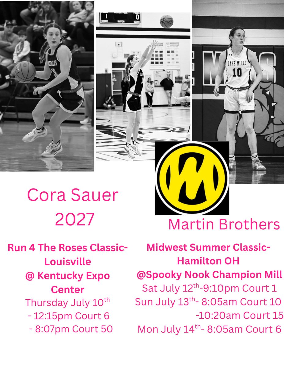 Cora Sauer (@corasauer10) on Twitter photo My tournament schedule for July 10-14. All times are eastern. #Run4Roses <a href="/Elite40League/">Elite 40 League</a> <a href="/coachszabs/">Leah Szabla</a> <a href="/IKeiderling/">Ian Keiderling</a> <a href="/CoachNateVogel/">natevogel</a> <a href="/_Coach__O/">Brian Ortmeier</a> <a href="/CoachTheoDean/">Coach Theo Dean</a> <a href="/CoachAmyBriggs/">Amy Briggs</a> <a href="/Coach_Swenson/">Coach Swenson</a> <a href="/Coach_Maass/">Justin Maass</a> <a href="/Cecilekieger/">Cici</a> <a href="/Claire3_Urias/">coach urias</a> <a href="/CoachCroyWJC/">Jenni Croy</a> <a href="/coachDTuck/">Daryle Tucker, M.S., M.Ed.</a> <a href="/CoachSD/">Simon</a> <a href="/coachbeechum/">Derrick Beechum</a> My tournament schedule for July 10-14. All times are eastern. #Run4Roses <a href="/Elite40League/">Elite 40 League</a> <a href="/coachszabs/">Leah Szabla</a> <a href="/IKeiderling/">Ian Keiderling</a> <a href="/CoachNateVogel/">natevogel</a> <a href="/_Coach__O/">Brian Ortmeier</a> <a href="/CoachTheoDean/">Coach Theo Dean</a> <a href="/CoachAmyBriggs/">Amy Briggs</a> <a href="/Coach_Swenson/">Coach Swenson</a> <a href="/Coach_Maass/">Justin Maass</a> <a href="/Cecilekieger/">Cici</a> <a href="/Claire3_Urias/">coach urias</a> <a href="/CoachCroyWJC/">Jenni Croy</a> <a href="/coachDTuck/">Daryle Tucker, M.S., M.Ed.</a> <a href="/CoachSD/">Simon</a> <a href="/coachbeechum/">Derrick Beechum</a>