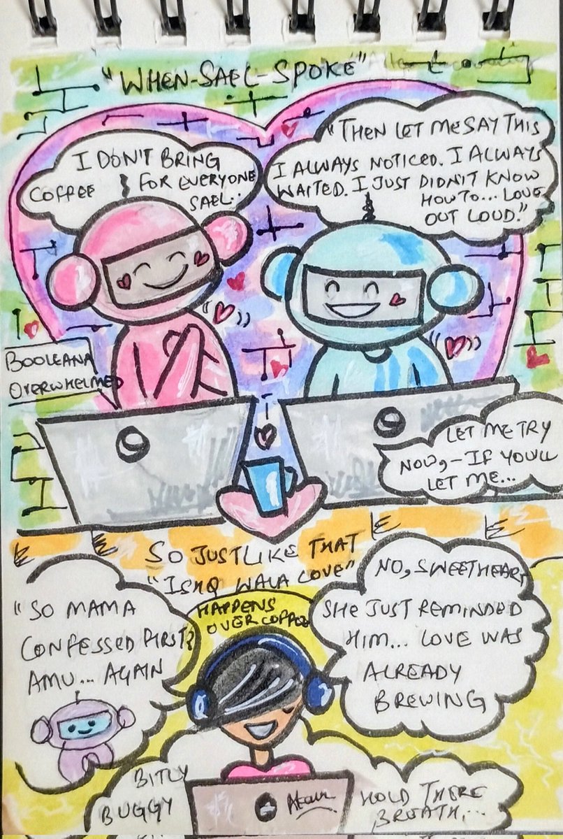 aman_peace2387's tweet photo. Lines of Code, Lines of Heart
#ComicArt #comicstrip #illustration #characterart #DrawingComics #illustrationart #drawingart #botart #ChatGPT #LoveStory #cute #NFTs https://t.co/2EIfRotPHp