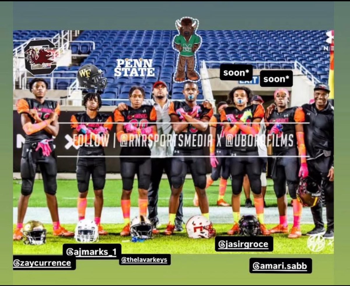 JZavien's tweet image. I played in the 2022 UA Futures All American Game in 8th grade.These are the DB’s from my team.Congratulations to all y’all boys and 2 coming soon.