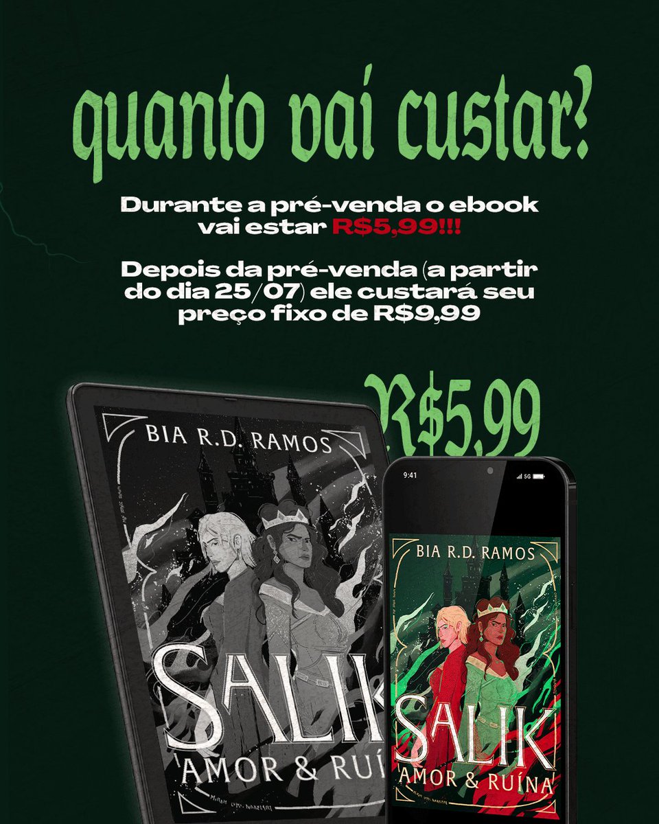 biardescritos's tweet photo. GUIA DA PRÉ-VENDA DE SALIK 💚
Já é amanhã!! Est��o preparadas? https://t.co/h28Db1qqNh