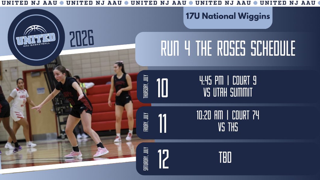 Schedule for this week in KY!! <a href="/unitedNJaau/">United NJ AAU</a> <a href="/CoachWiggins05/">Alisa Wiggins</a>