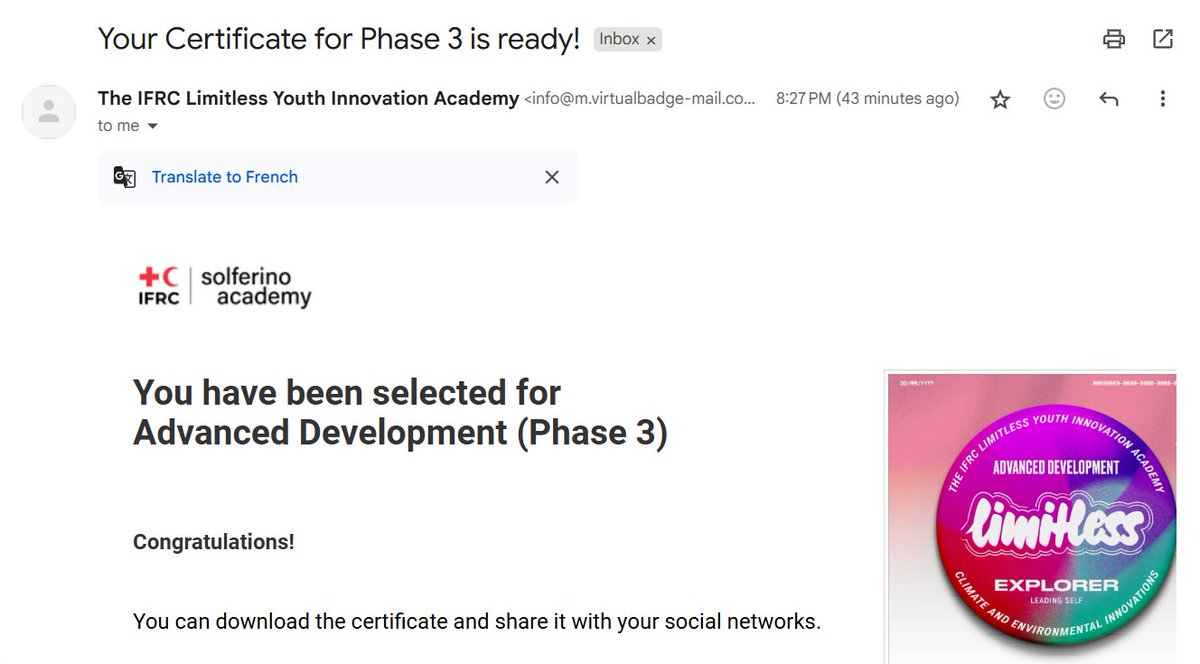 glosings0n's tweet image. 🎉 I’m happy to share that our project #Usafty has been selected for the 3rd phase of @ifrc Solferino Academy!
A huge thanks to @croixrougeucb for this collaboration with our community @gdgocucbukavu!
🔗 h1.nu/16Tz2
#SolutionChallenge #environment #YouthInnovation
