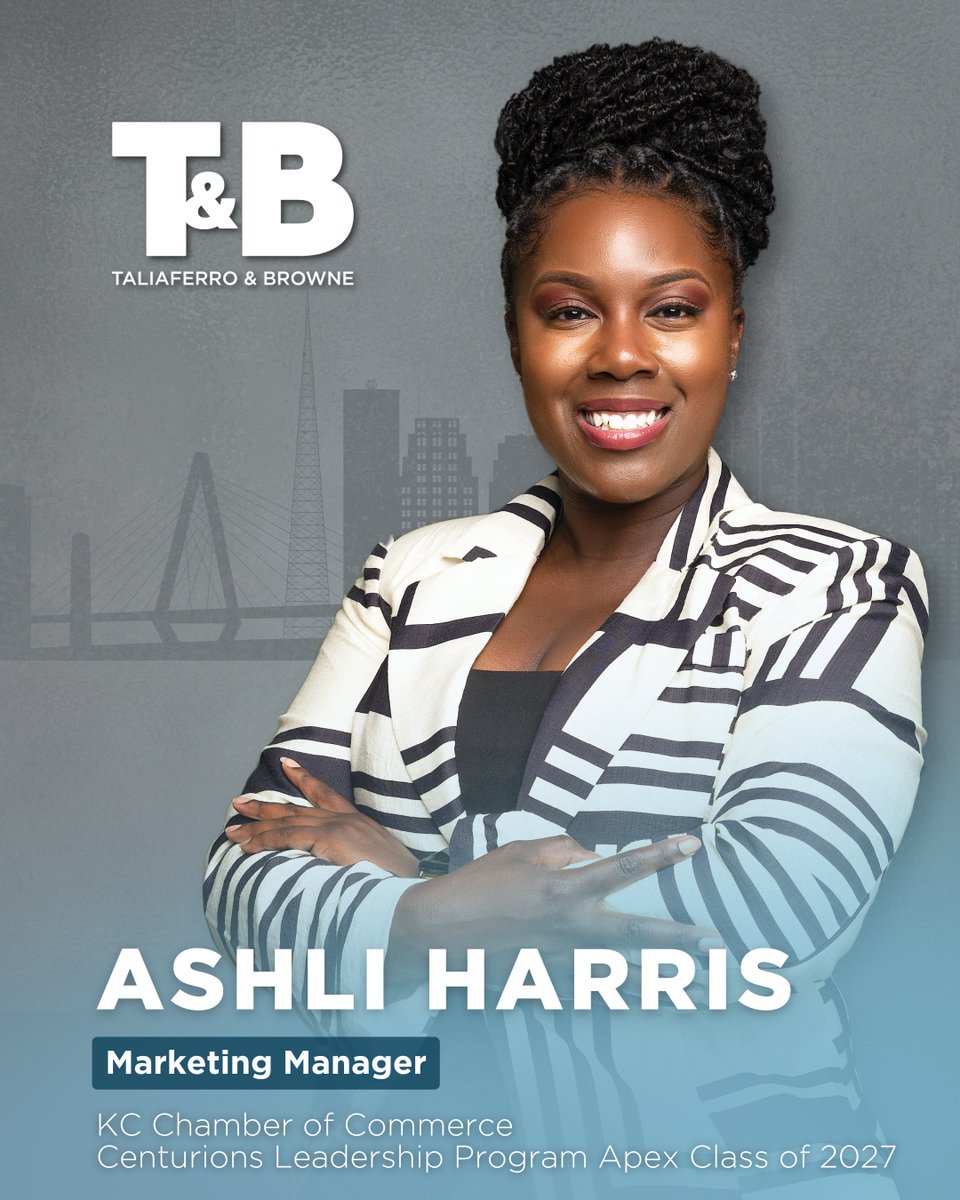 Taliaferro & Browne (@tb_engr) on Twitter photo We're proud to celebrate a major milestone for one of our own! Congrats to our Marketing Manager, Ashli Harris, on being accepted into the <a href="/kcchamber/">KC Chamber</a> Centurions Leadership Program — one of KC’s most prestigious programs for rising leaders. #TBProud #CenturionsKC We're proud to celebrate a major milestone for one of our own! Congrats to our Marketing Manager, Ashli Harris, on being accepted into the <a href="/kcchamber/">KC Chamber</a> Centurions Leadership Program — one of KC’s most prestigious programs for rising leaders. #TBProud #CenturionsKC