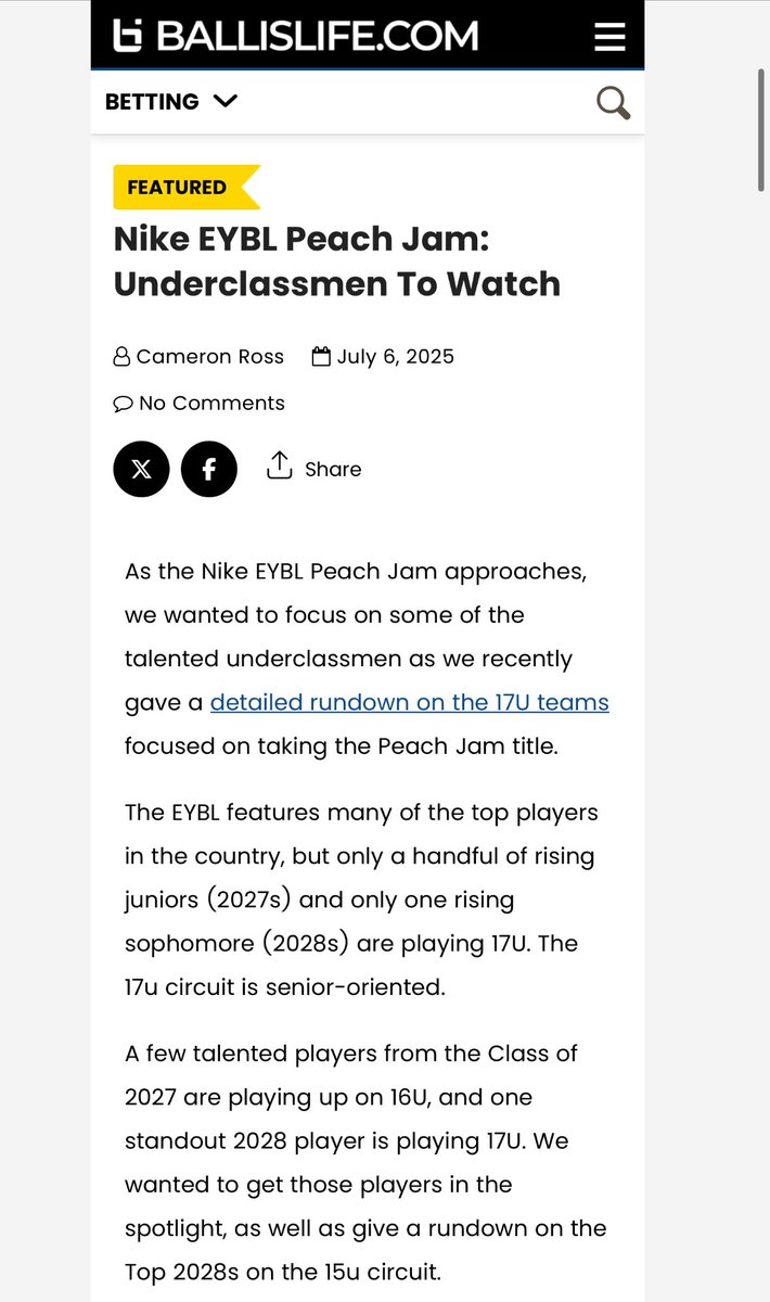 Trey Wright (@itstreyw3) on Twitter photo Appreciate the write up <a href="/i_am_cam20/">Cameron Ross</a> <a href="/Ballislife/">Ballislife.com</a> ๐๐ฝ
Ready to compete <a href="/NikeEYB/">EliteYouthBasketball</a> session this week!
<a href="/DriveNation_E15/">Drive Nation EYBL</a> <a href="/DriveNation_Dfw/">DriveNation_DFW</a> <a href="/LSHS_BBall/">Lone Star Basketball</a> Appreciate the write up <a href="/i_am_cam20/">Cameron Ross</a> <a href="/Ballislife/">Ballislife.com</a> ๐๐ฝ
Ready to compete <a href="/NikeEYB/">EliteYouthBasketball</a> session this week!
<a href="/DriveNation_E15/">Drive Nation EYBL</a> <a href="/DriveNation_Dfw/">DriveNation_DFW</a> <a href="/LSHS_BBall/">Lone Star Basketball</a>