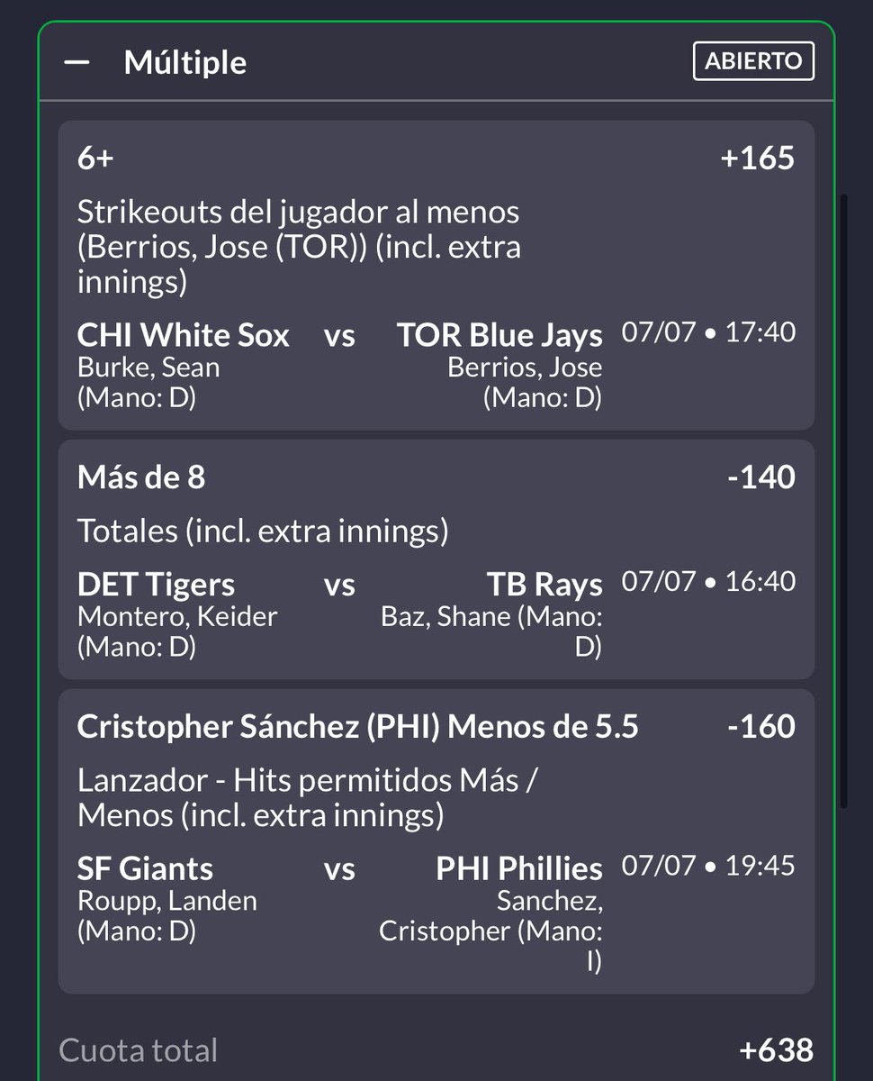 Andy_Stats's tweet photo. Se va un refil de bank si se pega este parlay +638🙂‍↕️
¿Cómo participar?
♥️Me gusta 
🔄Rt
🔑Follow 

Los veo en cajas ✅ https://t.co/zmRD7DqzKv