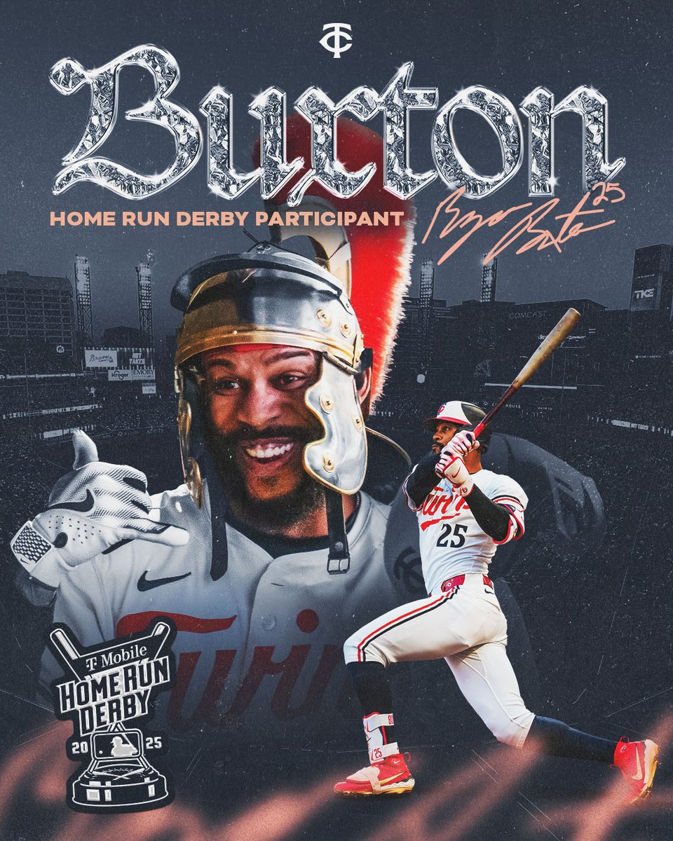 Get ready to see a lot of Buck Trucking in Atlanta!

Byron Buxton is set to compete in the 2025 Home Run Derby!