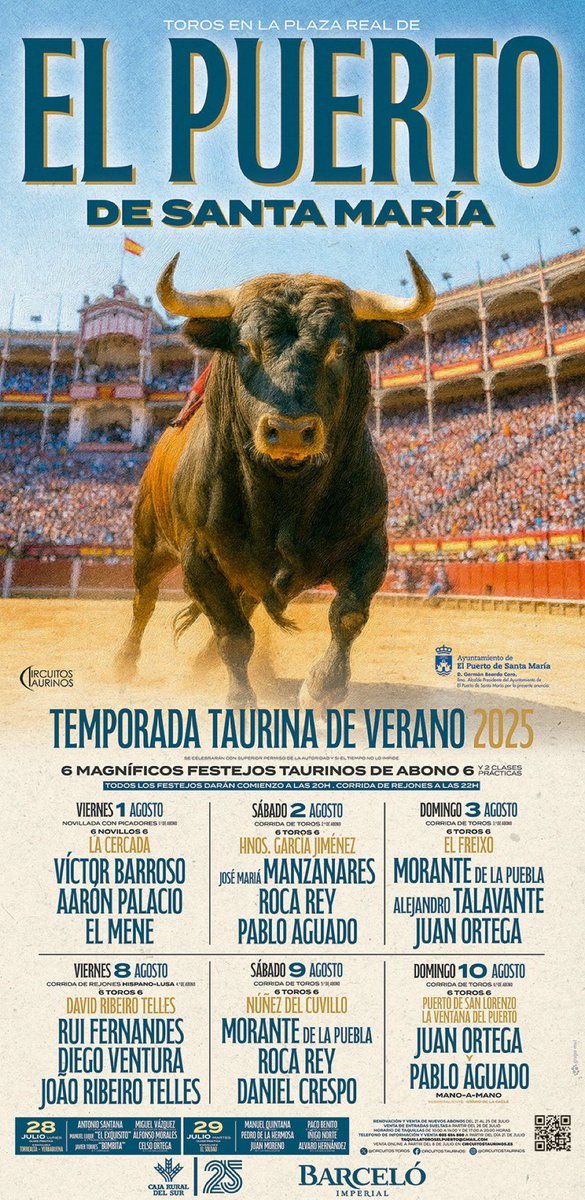 TorileroEl's tweet image. Carteles de El Puerto de Santamaría 2025.