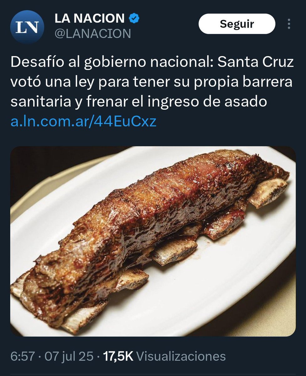 Jairo_Henoch's tweet image. Los gobernadores kirchneristas están imponiendo una ley para frenar el ingreso de asado a las provincias.

Tienen mucha polenta en la cabeza.