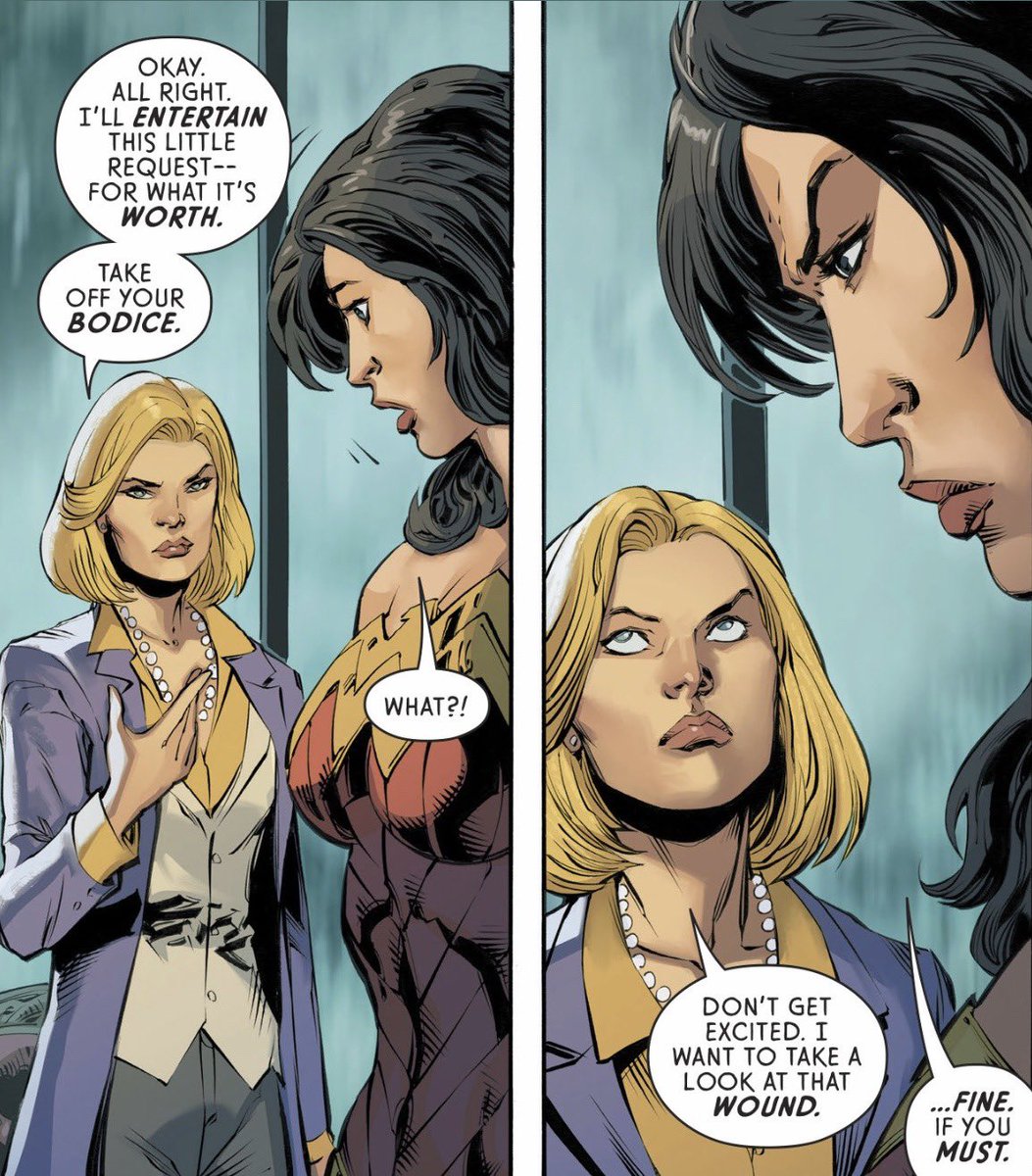 LocalizedJuni's tweet image. Posting a ship I subscribe to every day until I’m bored. I don’t know how to make ship names so I’m not gonna try. Starting with:

Veronica Cale x Wonder Woman