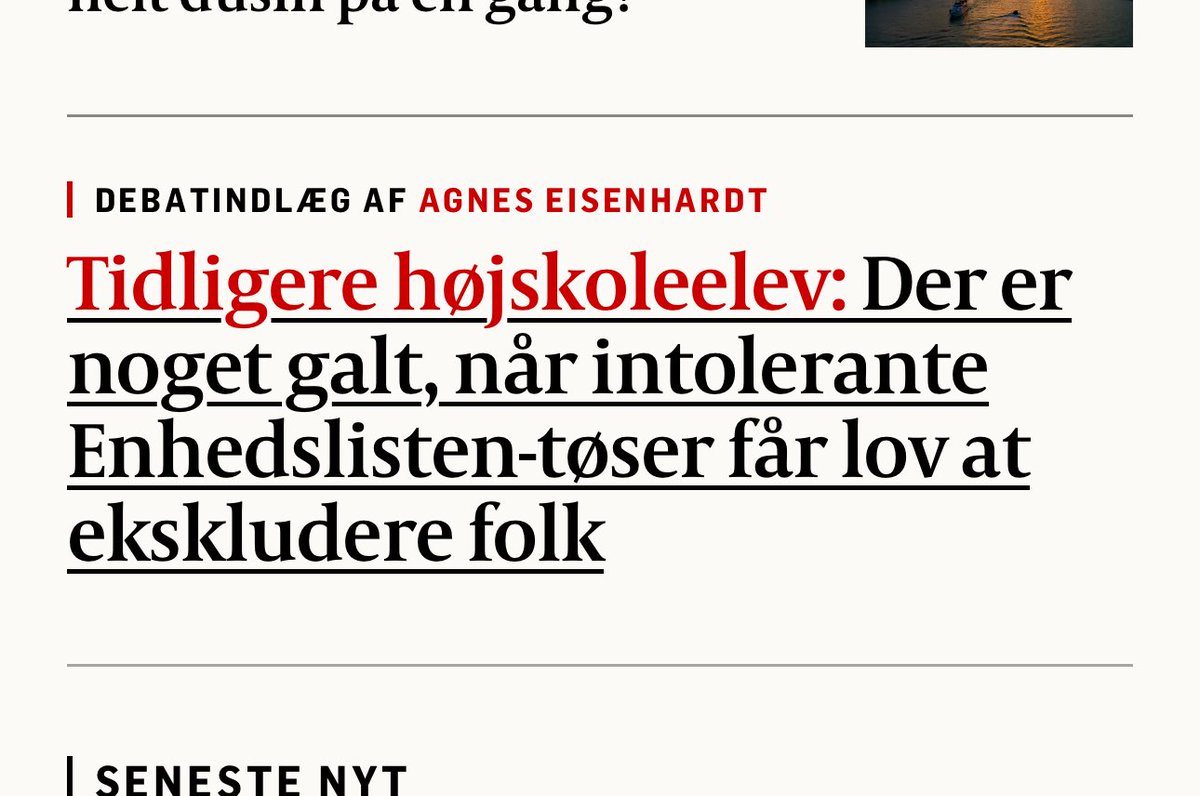 Tja… så er det svært i den generelle danske offentlige debat M/K…