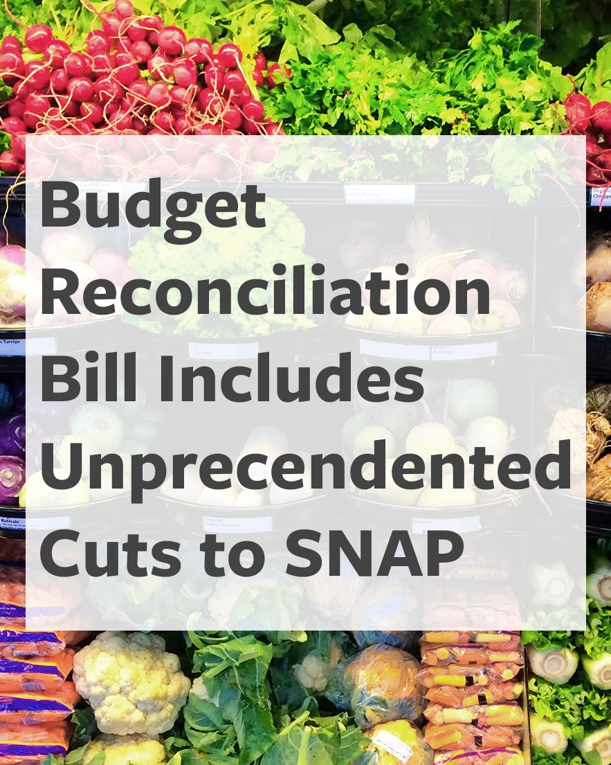 Late last week, Congress passed a budget reconciliation bill with unprecedented cuts to SNAP. The most vulnerable among us—children, seniors, and those already struggling to make ends meet—will bear the brunt of these cuts. Read our statement. hungersolutionsny.org/budget-reconci…