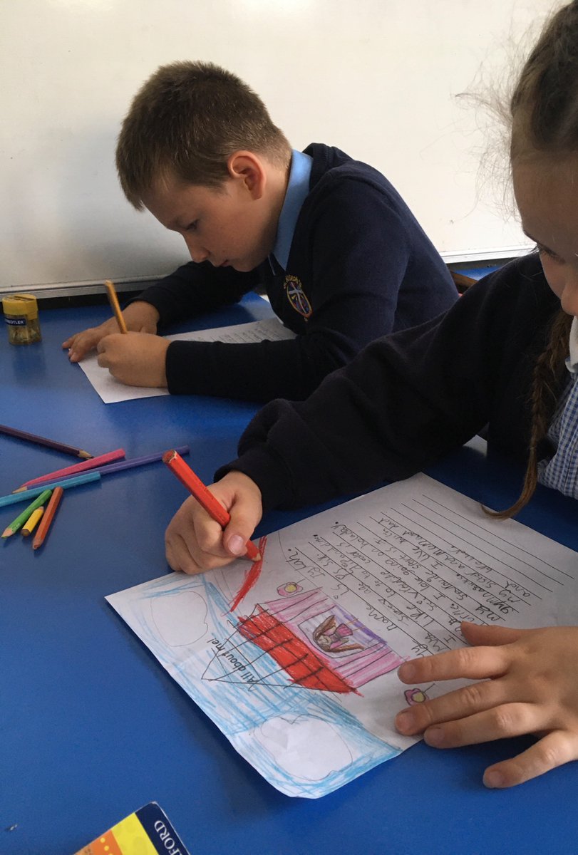 stjosephshx3's tweet image. The new Year 2/3 class had a very busy morning with their new class teacher. The children took part in circle time, sang songs and created some fabulous pieces of writing.