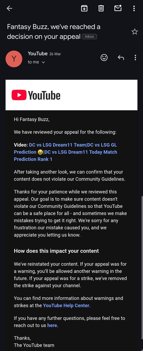 Fbuzz11_Ranjesh's tweet photo. Hello @TeamYouTube Got A Unfair Warning On my YouTube Video (Video Link -) https://t.co/f02HNPmjok
Appeal - Rejected
I Got Same Unfair Warning at 26 March 2025 and When I Appealed, Same Day You Removed and Applogized, Same Happened In 2021 Also
Kindly Check This @TeamYouTube https://t.co/kLHitD7f8I