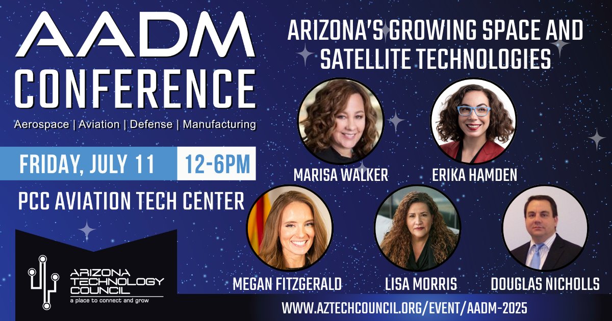 🚀From powering planetary missions to building satellite systems that support everything from communications to climate research, AZ is helping lead the way in space innovation. Join us THIS FRIDAY at #AADM2025! Register now: lnkd.in/gXJ2et-q