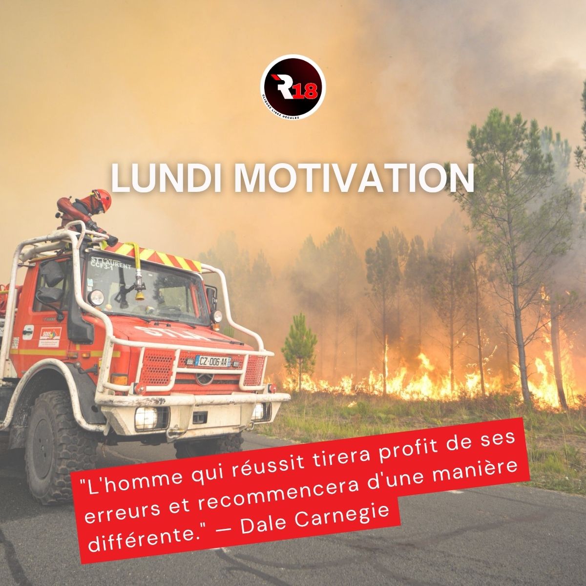 #LundiMotivation

Sur le terrain ou en congé, chacun avance à sa façon 👣   
L’important n’est pas de tout réussir, mais d’apprendre et de recommencer autrement 💡
Nouvelle semaine, nouvel élan 💪
