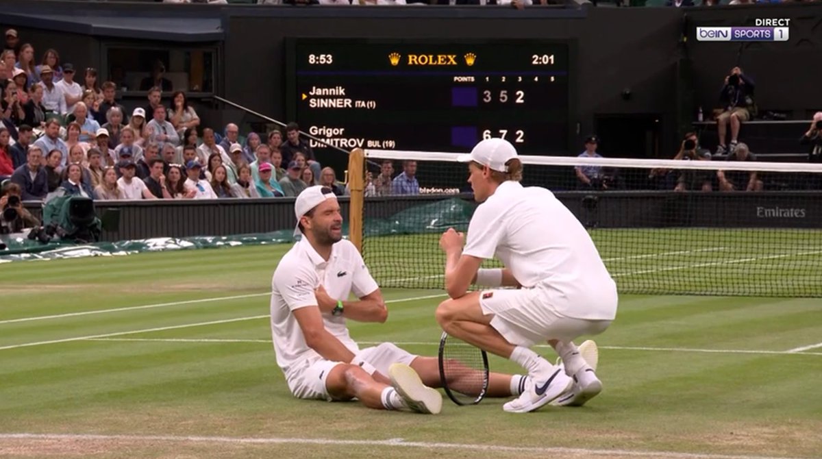 JeuSetMaths's tweet photo. Un jour sans fin... 😨

📊 Les cinq dernières défaites en Grand Chelem de Grigor Dimitrov 🇧🇬 :
🚑 Wim 2024 vs Medvedev (5/3 ab.)
🚑 US 2024 vs Tiafoe (6/3 6/7 6/3 4/1 ab.)
🚑 OA 2025 vs Passaro (7/5 2/1 ab.)
🚑 RG 2025 vs Quinn (2/6 3/6 6/2 ab.)
🚑 Wim 2025 vs Sinner (3/6 5/7 2/2 ab.)
