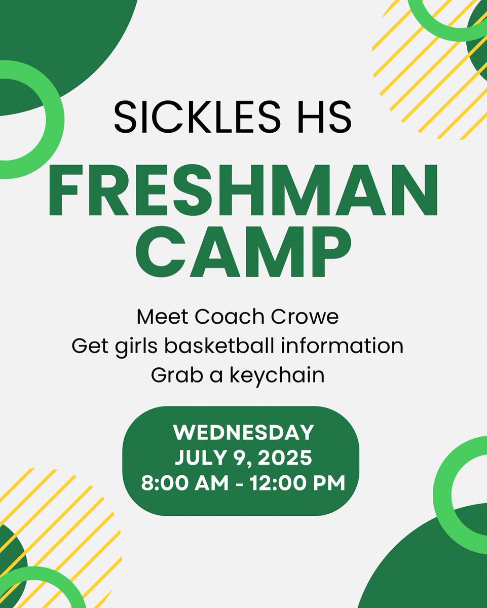 Freshman, freshman, freshman. Make sure you come to FAST Tuesday-Thursday, July 8-10th! Especially come on Wednesday and meet Coach Crowe. Have a chat, follow us on Instagram, and get some info! See you there! <a href="/SicklesHigh/">Sickles High School</a> #freshman #backtoschool #fastcamp <a href="/HillsboroughSch/">Hillsborough Schools</a>