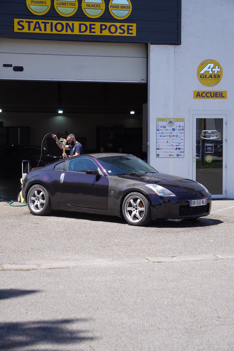 factic380's tweet image. Zetto 💜

#jdm #nissan #350z #v6 #3L5 #fairladyZ #japancar #brembo #rays