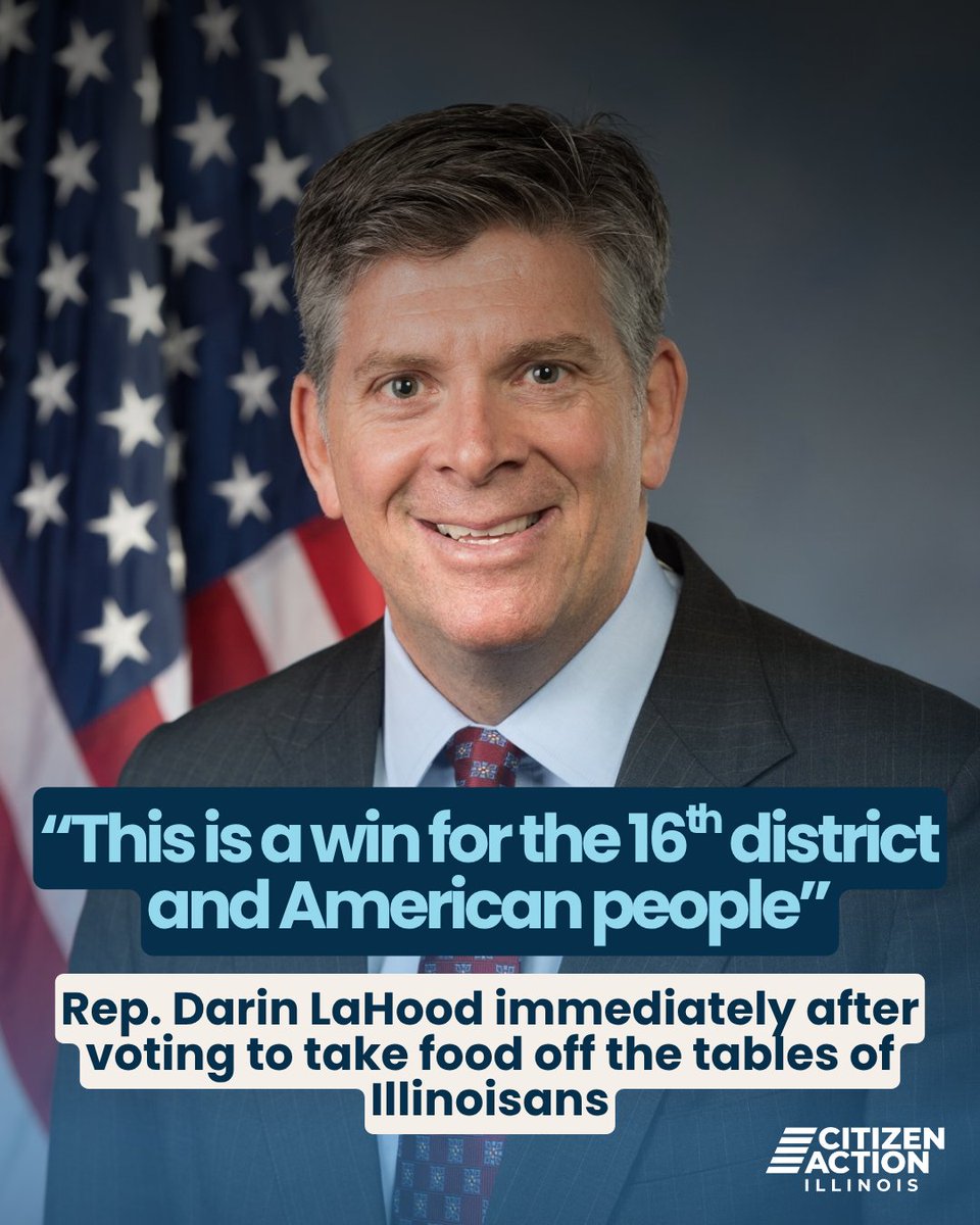 CitizenActionIL's tweet image. After voting to pass Trump&apos;s &quot;One Big Beautiful Bill,&quot; Illinois U.S. Congressmembers who voted in support of it had this to say to their constituents. We won&apos;t for a second, let Rep. Bost, Miller, and LaHood forget about the harm this bill will have on Illinois working families.
