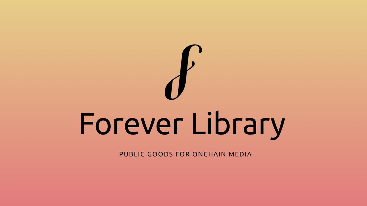 forever_library's tweet image. As we gear up for our public launch, we celebrate our journey with digital artifacts ✨
Forever Library: In Process (March 2025)
Tokenizing our original slide deck PDF as a document of our history and vision.
Free to collect on @stayinprocess
inprocess.fun/collect/base:0…