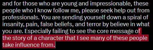 Please seek out help if you truly believe in this stuff. More in this image attached: