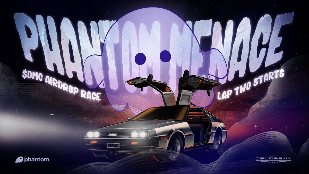 🚨LAP 2 IS LIVE🚨

THE PHANTOM MENACE 👻
🏁 12,000,000 $DMC is on the line in collaboration with <a href="/phantom/">Phantom</a> 

If you completed Lap 1 with 40+ points, you're cleared for takeoff for Lap 2🚀

Now’s your chance to climb the leaderboard and bring home even bigger rewards.

👾 Phantom