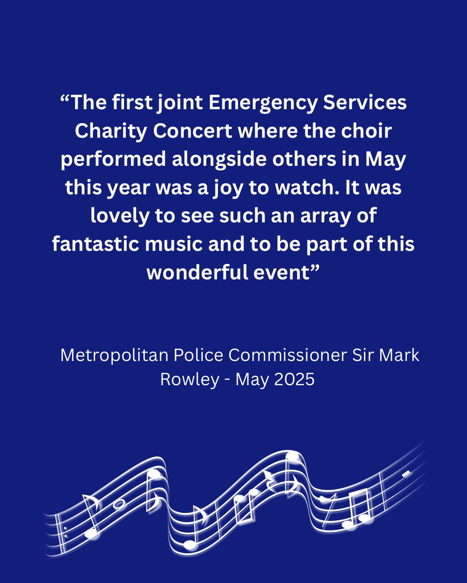 It’s concert week!!

If you’re still undecided, take a look about what Commissioner Sir Mark Rowley said about our recent performance 🥳