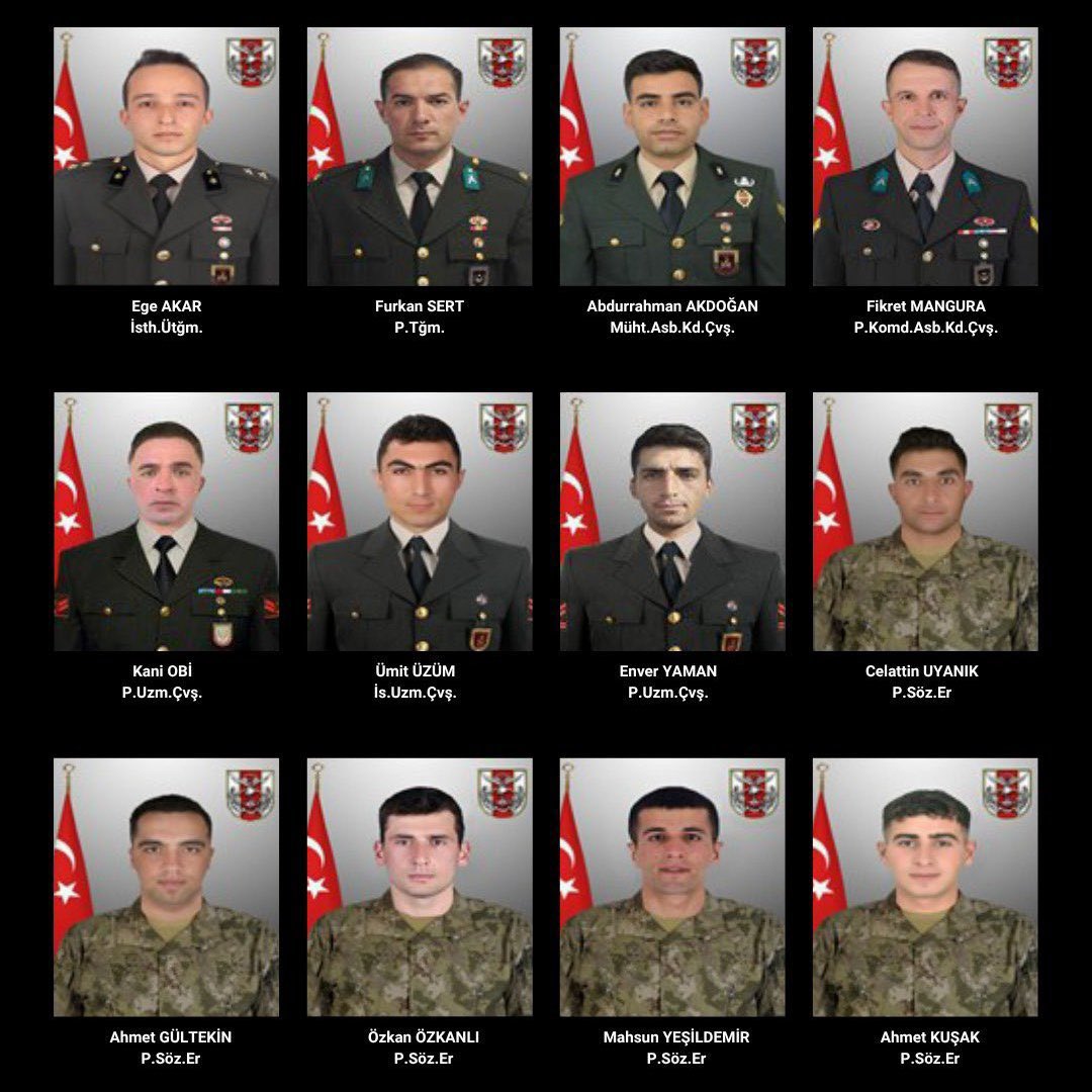 Aziz şehitlerimiz ruhunuz şad olsun.