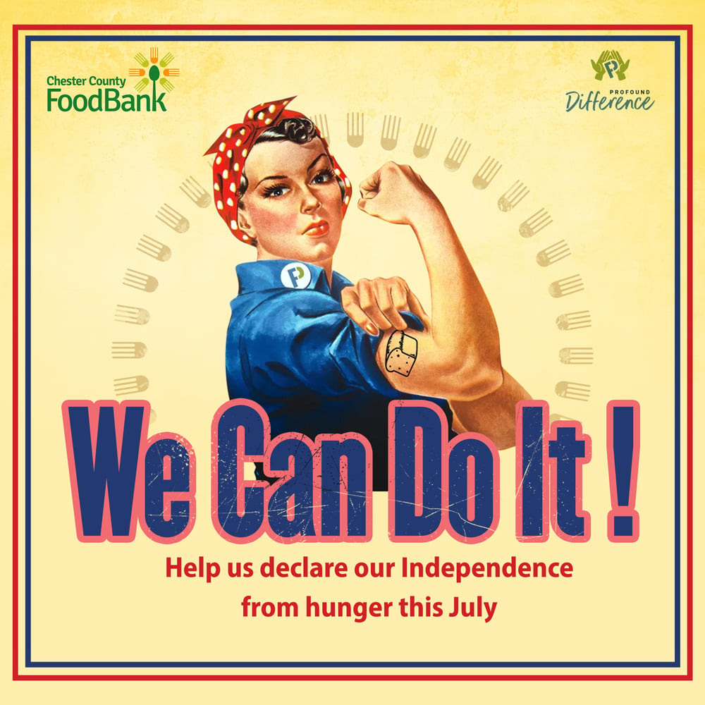 We’re proud to host the 2nd Annual Profound Difference Food Drive benefiting the Chester County Food Bank for the full month of July. Interested in joining us to help this cause? Consider making a $$ donation under your favorite Profound employee's name using the link in our bio.