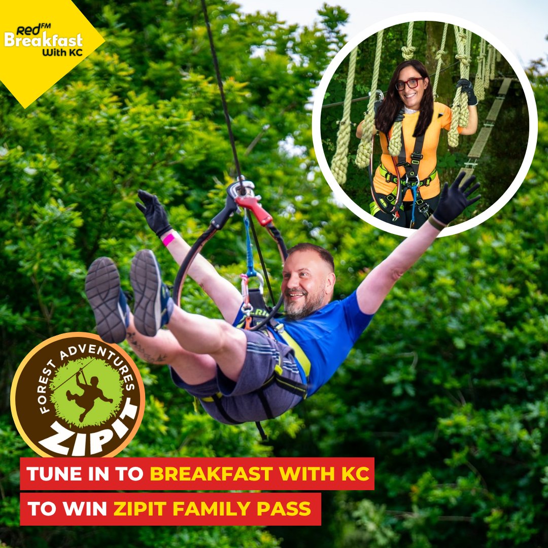 Tune in this week to Breakfast with <a href="/kcshowcork/">KC</a>  as we sort your summer out by sending you to <a href="/ZipitCork/">Zipit Farran Woods</a>  🏔️

We're giving away a daily family pass so you can swing into the perfect outdoor activity for the fam 🙌

#AD