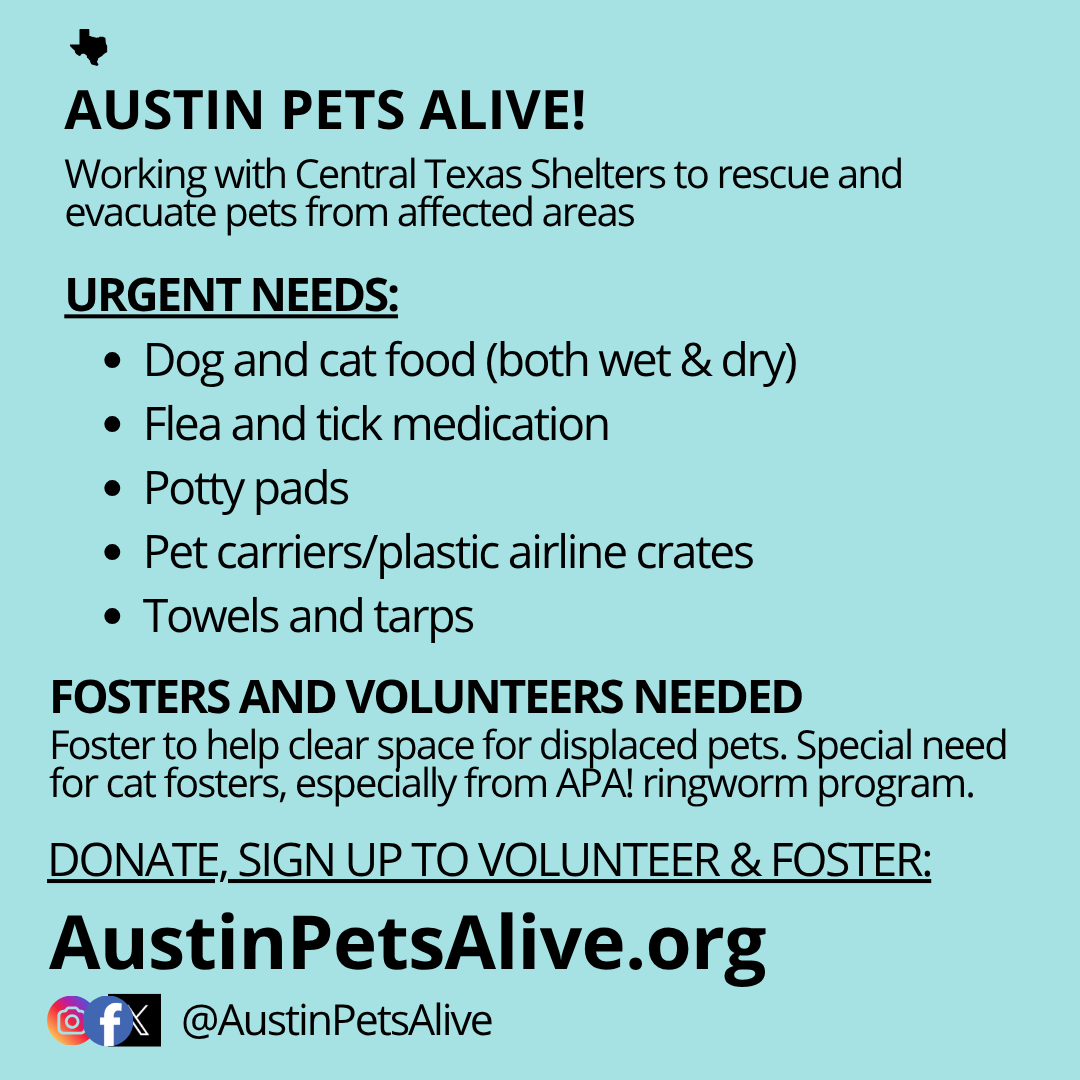 weareaustin's tweet image. We're holding our neighbors in Kerrville, Georgetown, and the surrounding areas in our hearts today. Help out, spread the word, and find some of the available resources here: