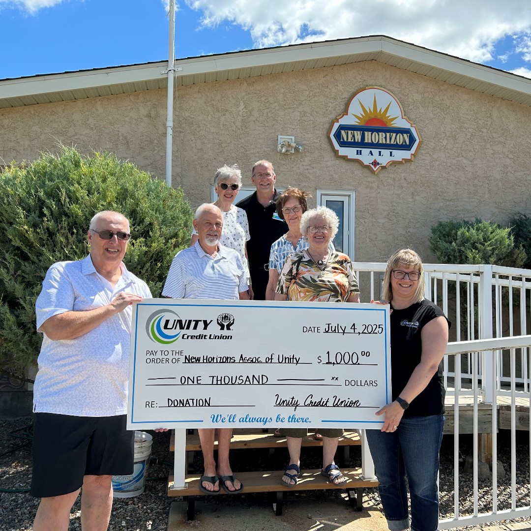 Unity Credit Union has recently donated $1,000 to the New Horizons Association of Unity to assist with upgrades and repairs to the facility. 

#CUintheCommunity  #BuildingBetterCommunities