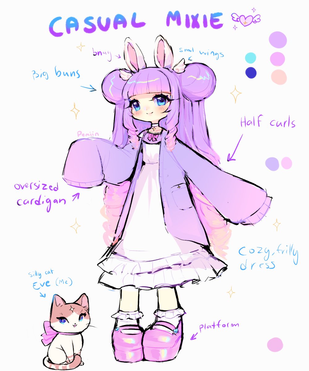 Made a new (rlly messy) Casual outfit ref for Mixie 🩷✨