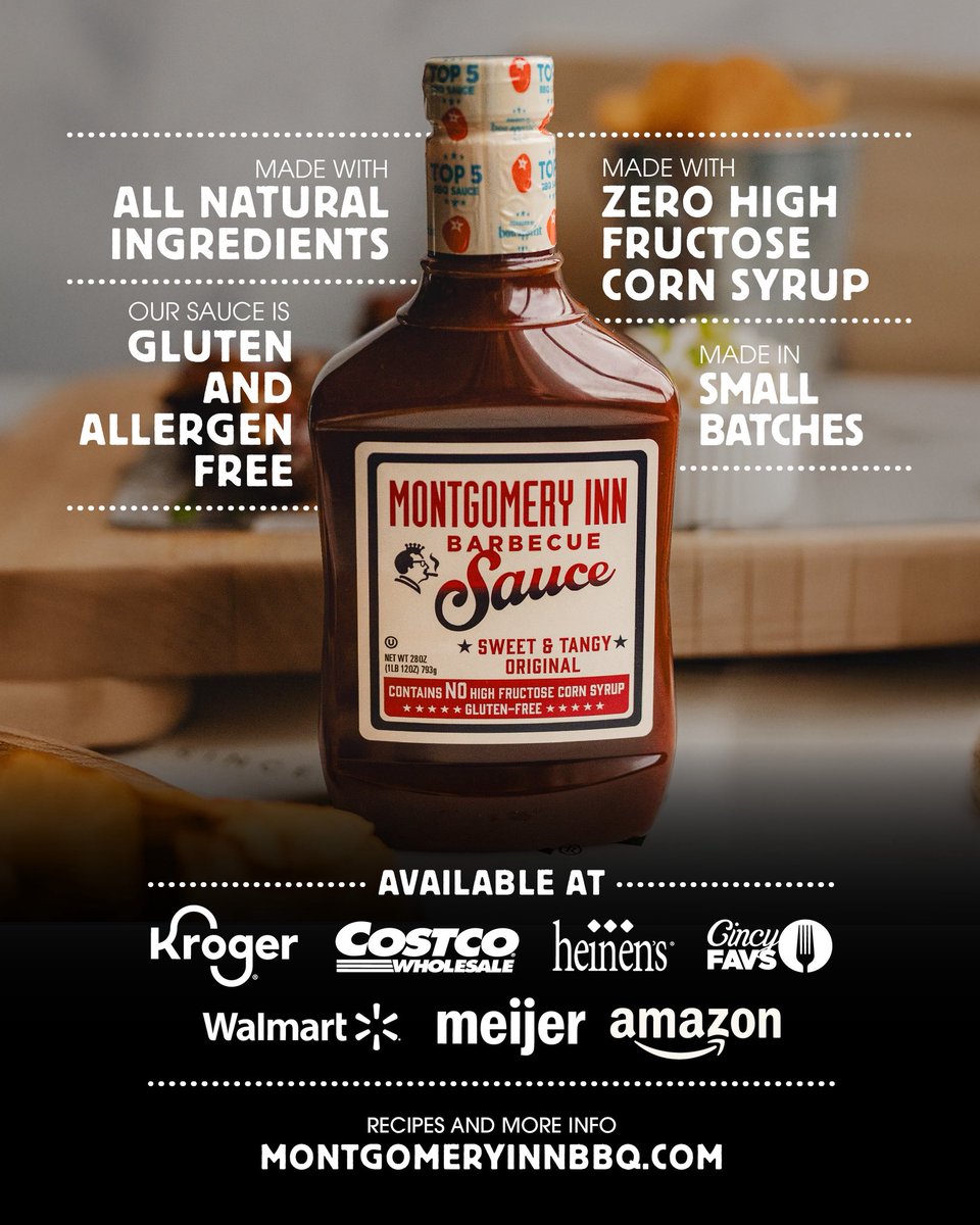 MontgomeryInn_'s tweet image. Huge thanks to @foodandwine for naming us one of the top 5 BBQ sauces in the country!
Don’t just take their word for it—grab a bottle at your local grocer and taste why we made the top 5!