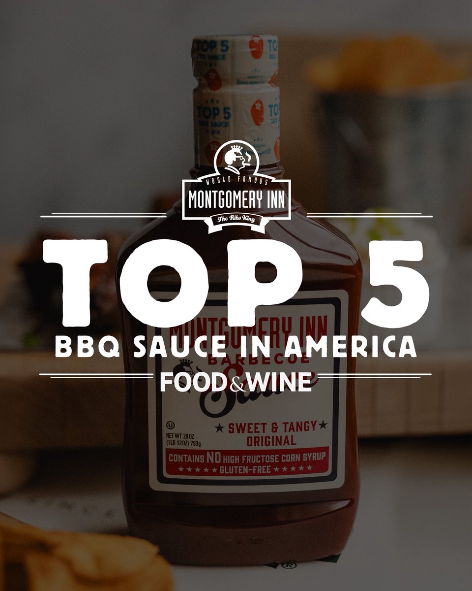 MontgomeryInn_'s tweet image. Huge thanks to @foodandwine for naming us one of the top 5 BBQ sauces in the country!
Don’t just take their word for it—grab a bottle at your local grocer and taste why we made the top 5!