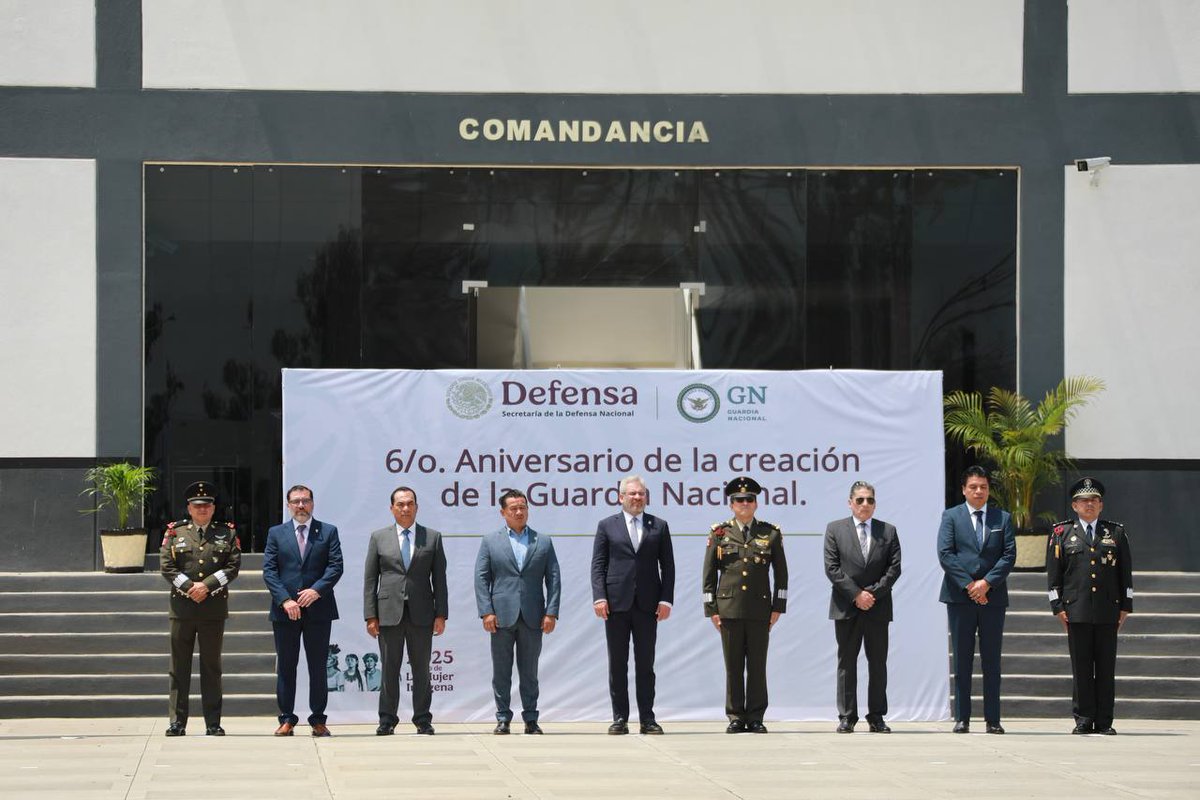 Son 6 años ya de la creación de la <a href="/GN_MEXICO_/">Guardia Nacional</a>, en nuestro estado, y en los que hemos mantenido un trabajo cercano y colaborativo con el firme compromiso de fortalecer la estrategia de seguridad, el combate al delito y el acceso a la justicia para el bien de las y los