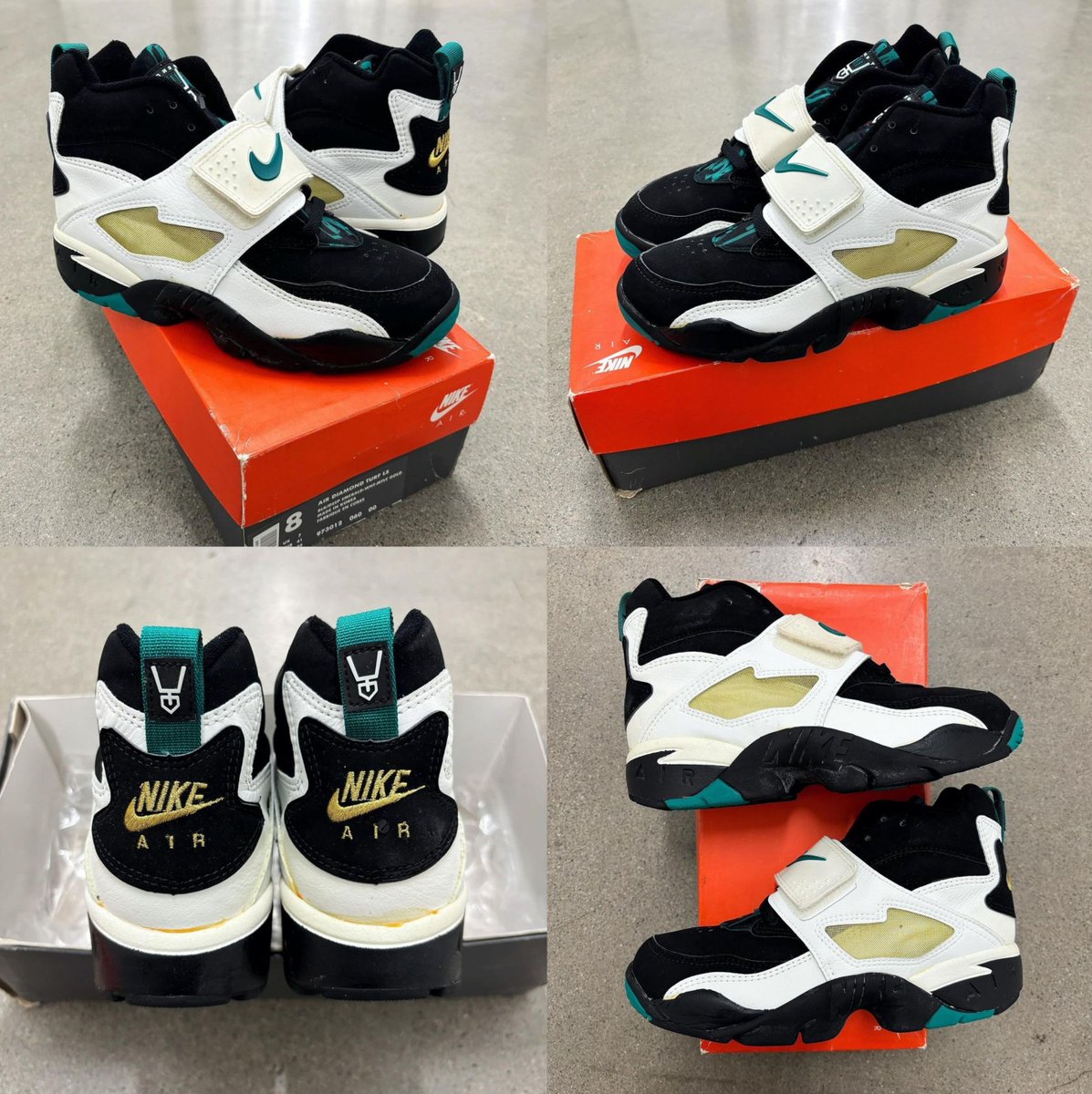 JustFreshKicks's tweet image. Nike Air Diamond Turf "Emerald" Returns Fall 2025 💎 bit.ly/4jCJoKT
