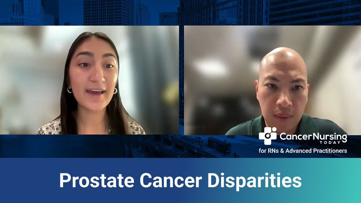 Cancer Nursing Today (@cancer_nurses) on Twitter photo 🩺 What treatment-related disparities do patients with prostate cancer face in palliative care?
📺 In this video, hear insights from <a href="/shriyagarg35/">Shriya Garg</a> of the University of Georgia on the challenges faced by patients of Hispanic descent.
➡️ Watch: buff.ly/RkCmYFM 🩺 What treatment-related disparities do patients with prostate cancer face in palliative care?
📺 In this video, hear insights from <a href="/shriyagarg35/">Shriya Garg</a> of the University of Georgia on the challenges faced by patients of Hispanic descent.
➡️ Watch: buff.ly/RkCmYFM