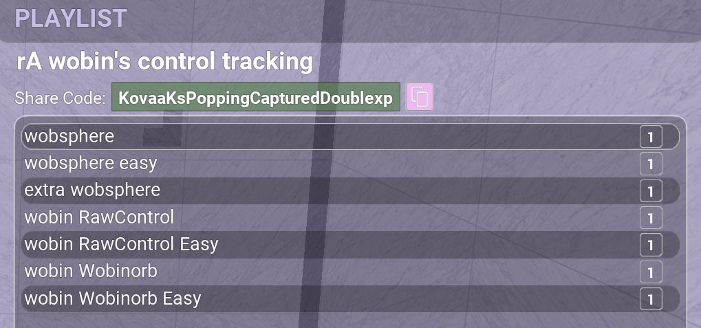 KovaaKsPoppingCapturedDoublexp

This is a collection of control tracking scenarios I've made recently with aims to create new and fun ways to practice and push your control tracking abilities
Have fun!